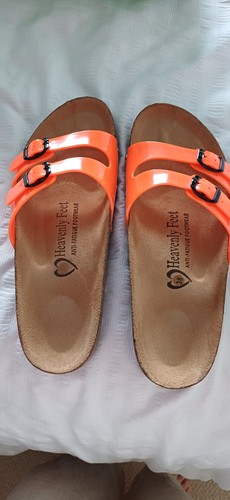 Womens heavenly feet orange - heavenly,